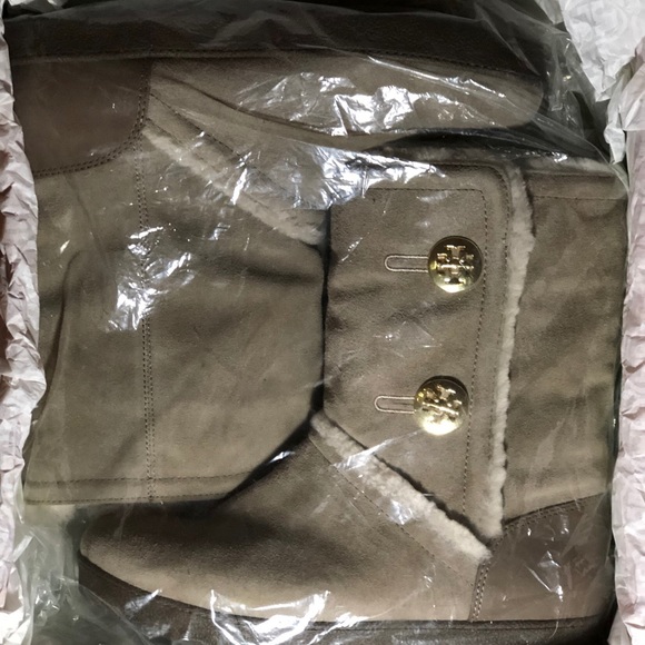 NEW TORY BURCH Ginger Shearling Boots (Size 10) - Picture 6 of 6